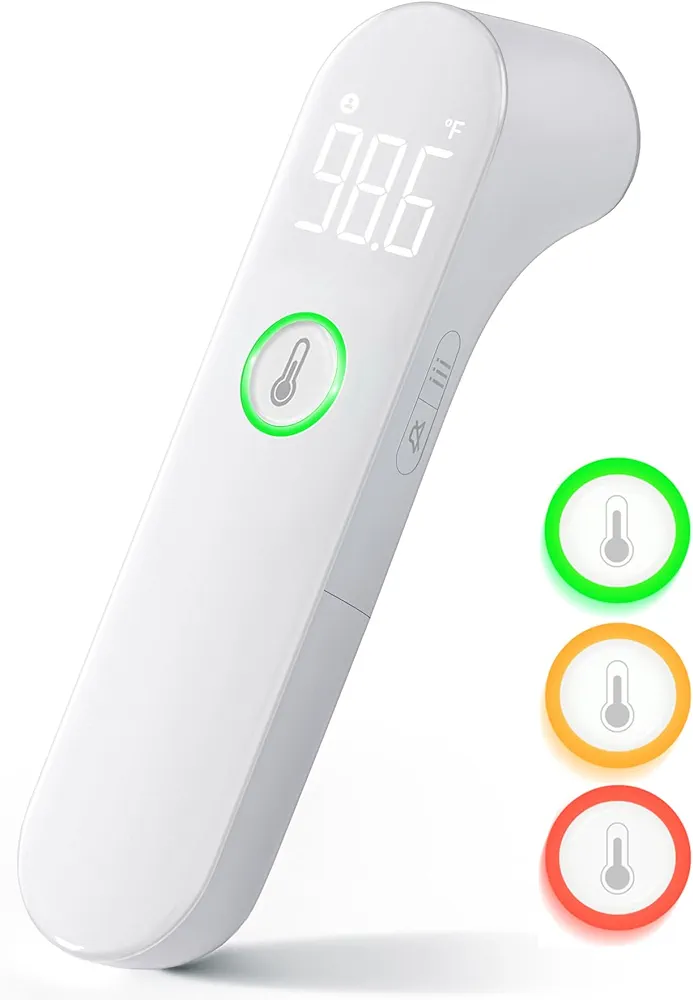 Thermometer for Adults and Kids, Fast Accurate Baby Thermometer with Fever Alarm & Mute Mode, FSA Eligible, Lifetime Support -Take Quick Temperature Easily