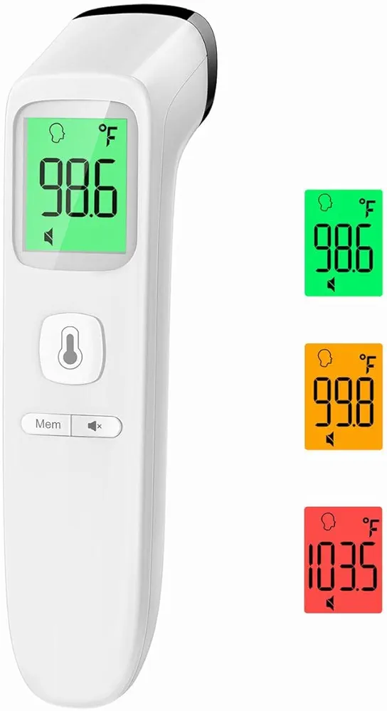 No-Touch Thermometer for Adults and Kids, Digital Accurate Baby Thermometer with Fever Alarm, 1 Second Fast Result, FSA HSA Eligible, Easy to use, 2 in 1 Mode Health Care Thermometer