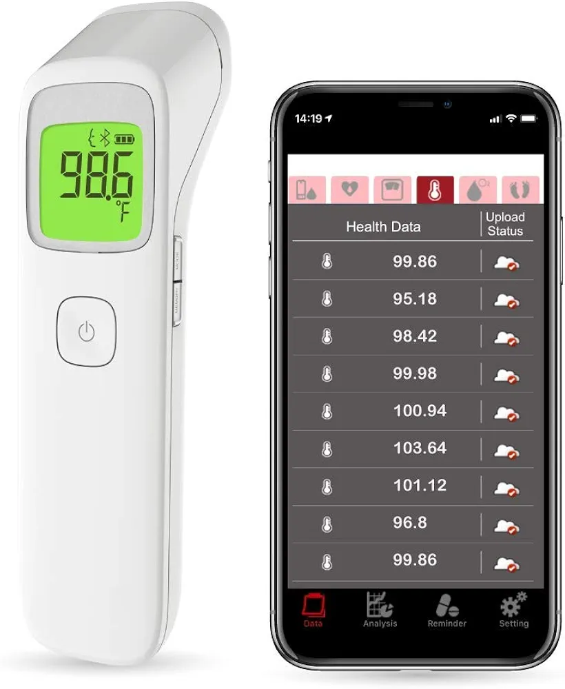 Uright Wireless Forehead Thermometer, Non-Contact Digital Thermometer for Adult, Baby and Children