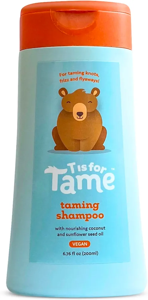 T is for Tame Baby Shampoo - Plant Based & All-Natural, Pediatrician and Dermatologist Tested, Specially Crafted for your Baby's Gentle Hair