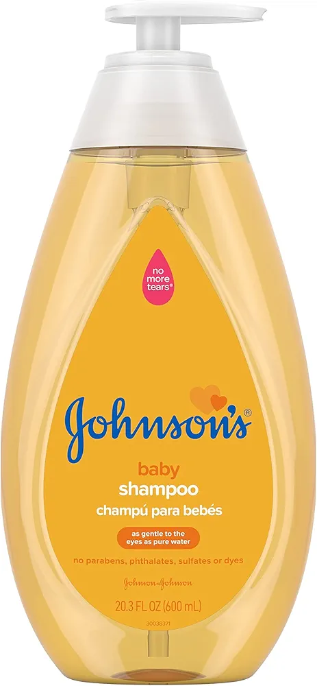 Johnson's Baby Shampoo with Tear-Free Formula, Shampoo for Baby's Delicate Scalp & Skin, Gently Washes Away Dirt & Germs, Paraben-, Phthalate-, Sulfate- & Dye-Free, 20.3 fl. oz