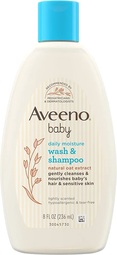 Aveeno Baby Wash & Shampoo for Hair & Body, Tear-Free, Fresh, 8 Oz