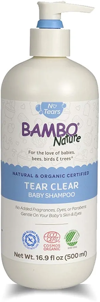 Bambo Nature Tear Clear Baby Shampoo, 16.9 fl oz Bottle, 1 Count