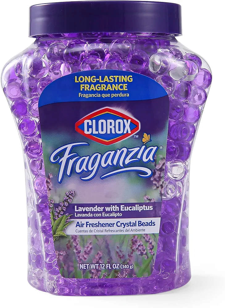 Clorox Fraganzia Lavender & Eucalyptus Scented Air Freshener Gel Beads, 12 oz