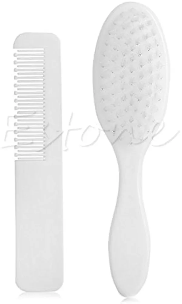 2x Baby Grooming Kit With Baby Comb Massage Brush With Soft Bristle Baby Registry Gift Hair Brush For Boy Girl Windproof Waterproof