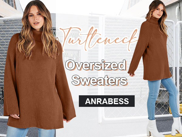 ANRABESS Women Long Sleeve Sweater