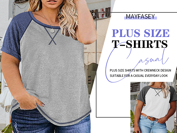 Plus Size T Shirt Tops