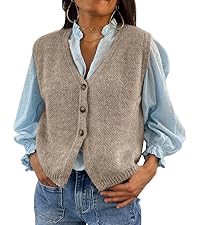 button sweater vest