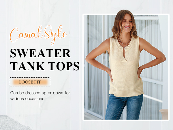 Sweater Tank Tops