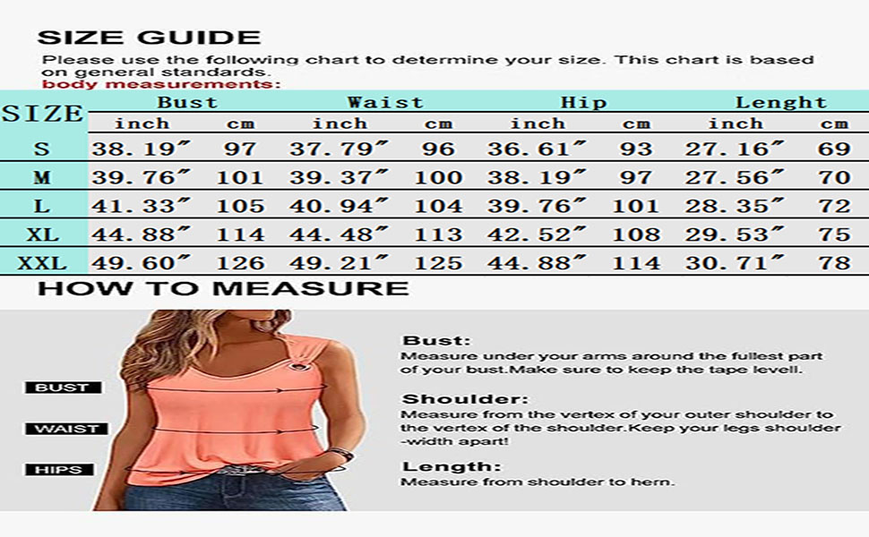 Hollow Out Sweet Tank O Ring Shoulder Tank Size Chart