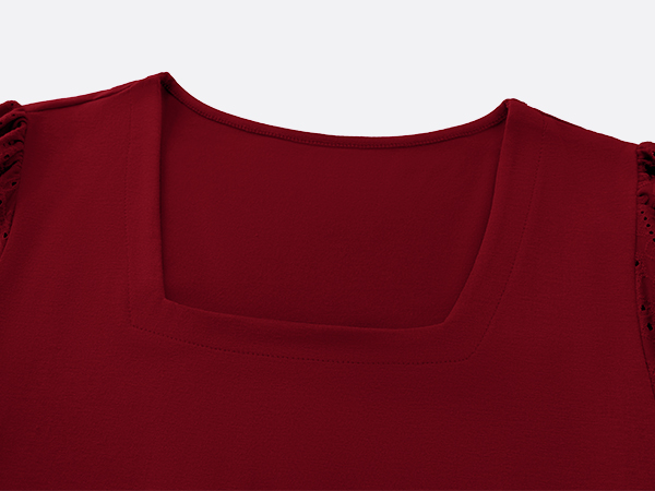 square neck tops