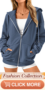 long sleeve zip up hoodie spring outfits for women jogger outfits sweatshirts with pockets tops