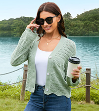 cropped cardigan for women crochet cardigans for women