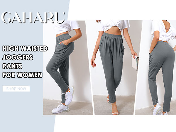 Business Casual Trousers Elastic Waist Dress Pants for Women 2023