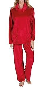 jeweltone velour pajamas