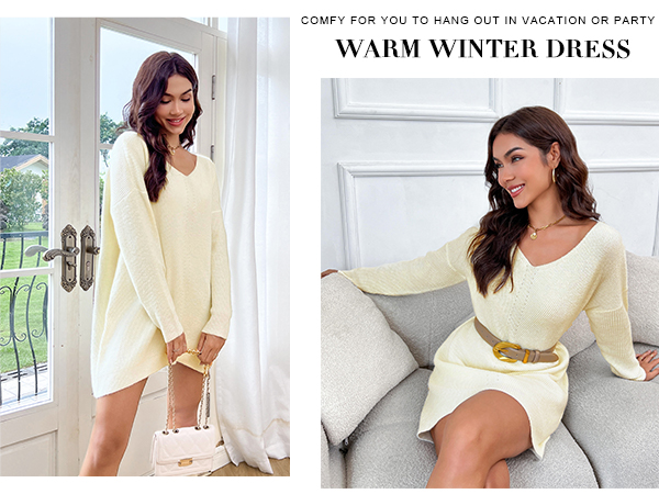 winter sweater dress