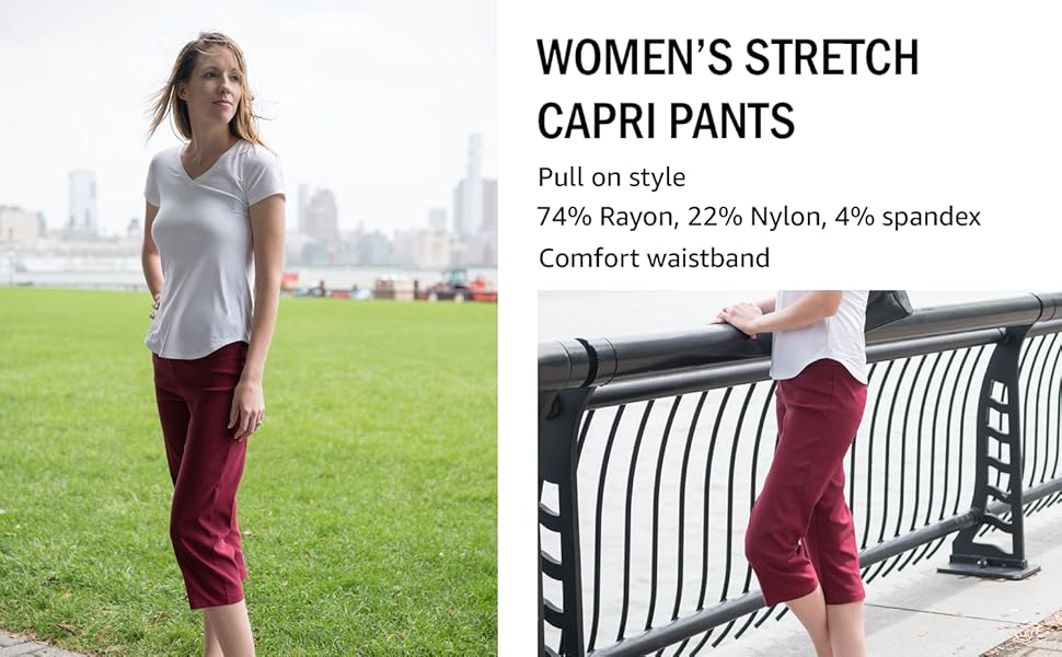 leveret, capri pants, womens pants, work pants