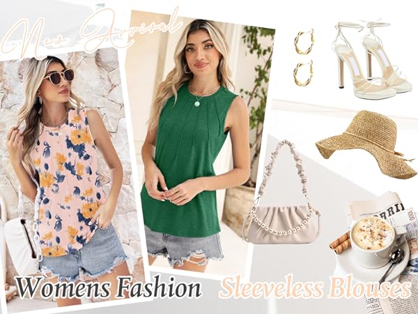 Loose Causal Sleeveless Tops