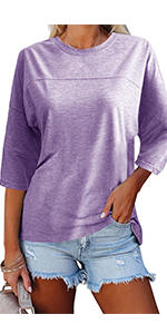 women 3/4 sleeve t shirt