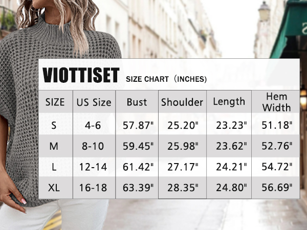 Oversized Batwing Sleeve Mock Neck Sweater Vest Sleeveless Pullover Knit Sweaters