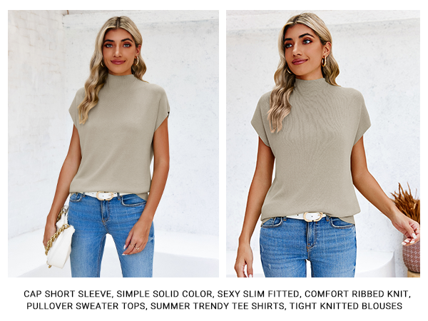 mock neck tops for women