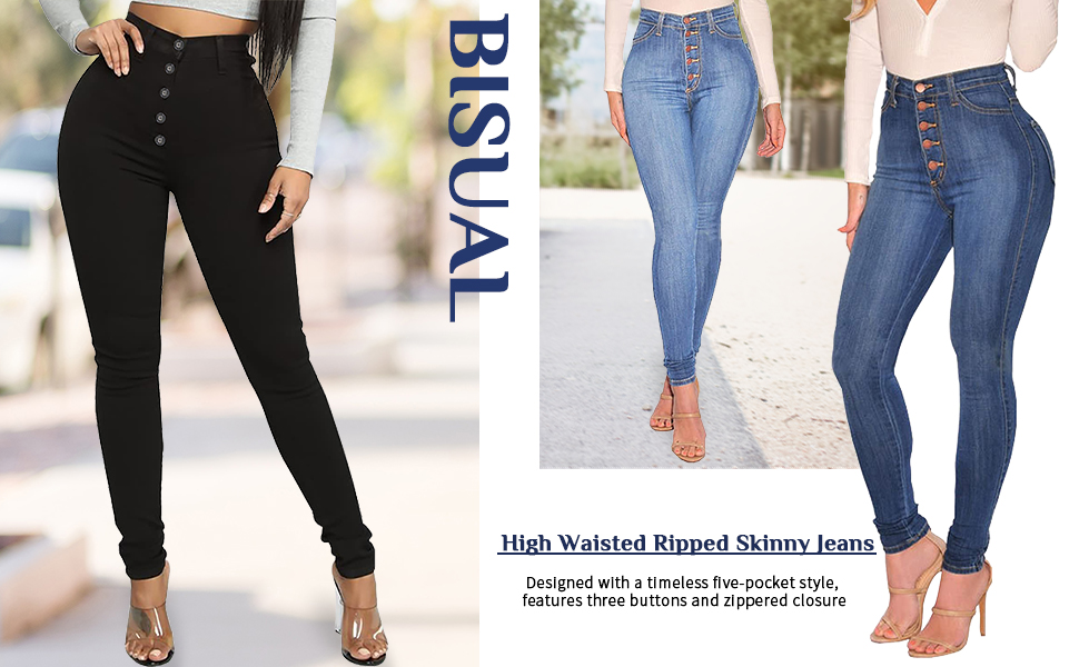 women''s high waist jeans