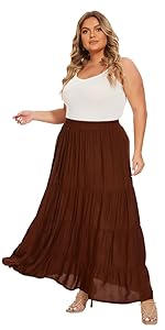 brown skirt