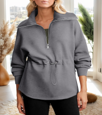 Half zip sweatshirt