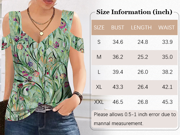 summer tops womens tunic top short sleeve cold shoulder v neck loose fit basic tee shirts casual