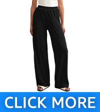 rib knitted long pants for women with pockets casual full length straight long trousers for women