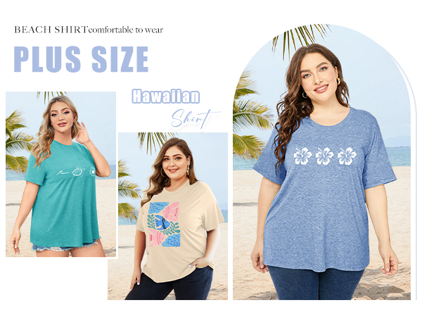 plus size women summer t shirts