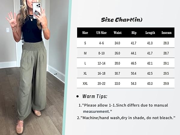 wide leg linen pants with pockets