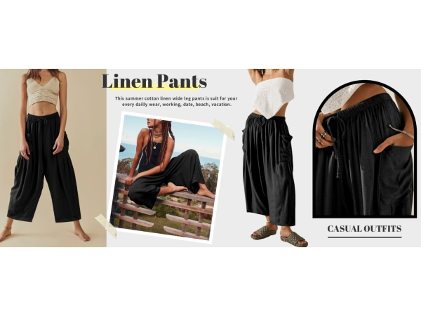 elastic waist harem pants