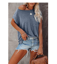 NEYOUQE Womens Loose Color Block Striped Long/Short Sleeve T Shirts Casual Comfy Tops Plue Size Tops