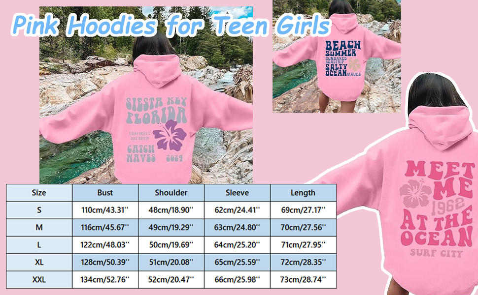 Pink Hoodies for Teen Girls