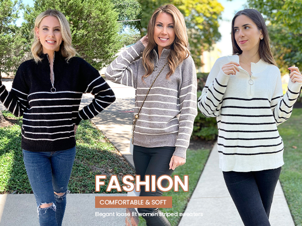 Sweaters For Women，ribbed quarter zip pullover women