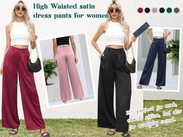 Palazzo Wide Leg Pants for Women