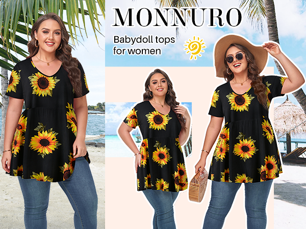 MONNURO Causal Summer Tops - A Must-have Shirt In Your Wardrope