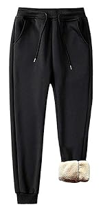 plus size unisex sherpa jogger pants