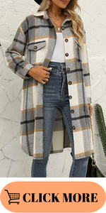 long plaid shacket jackets