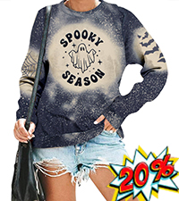 spooky season sweatshirts women halloween sweatshirts cute crewneck sweatshirt