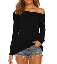 off the shoulder tops for women long sleeve