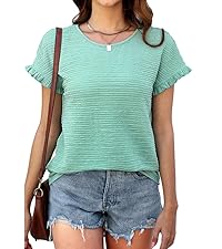 ruffle short sleeve top