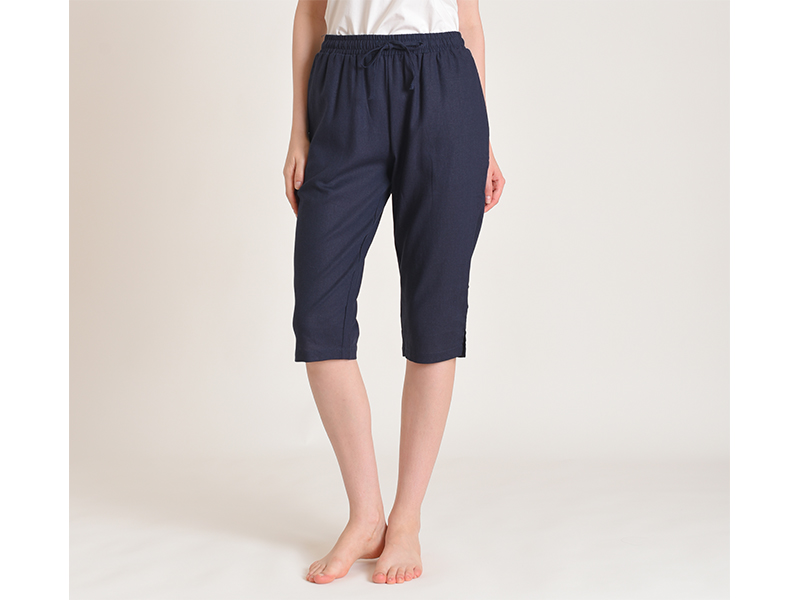 Weintee Women''s Petite Linen Capris Capri Pants with Pockets