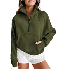 sweatshirt for women zip up