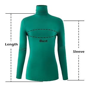 WOMEN LONG SLEEVE TURTLENECK TOPS