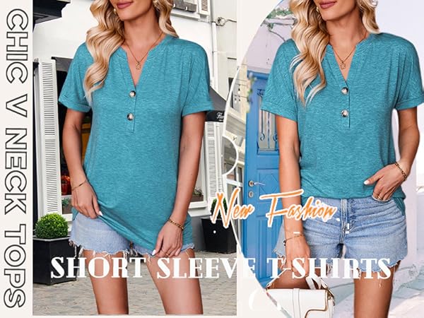 womens short sleeve top