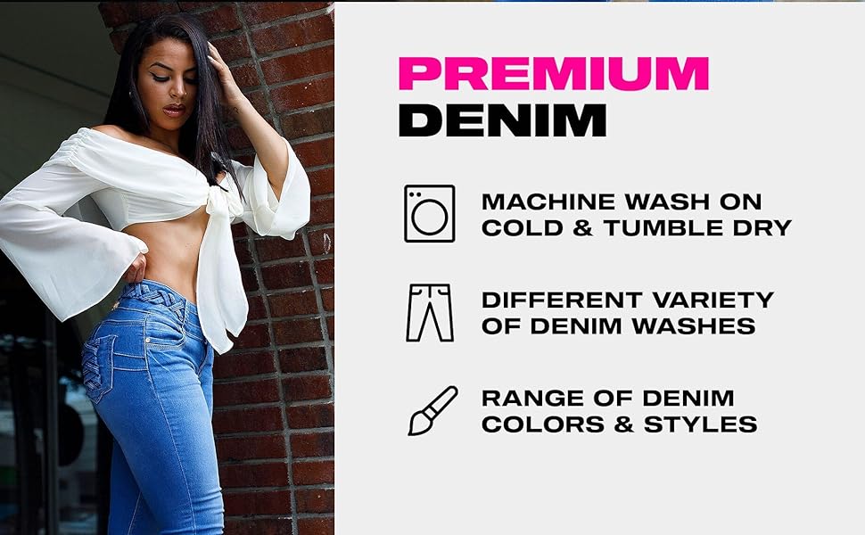 premium denim with easy care and range of denim colors and styles