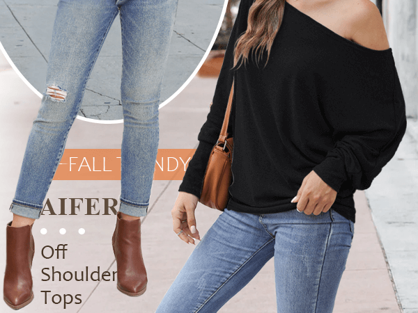 off the shoulder shirts for women