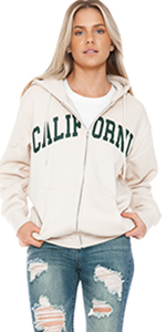 california zip hoodie 